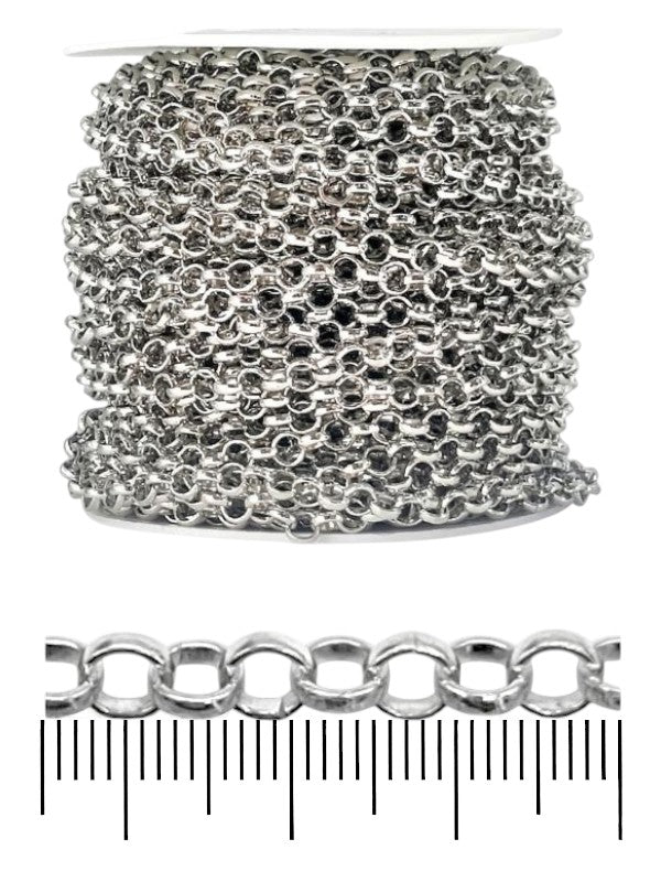 Chain - Silver, 6×6 mm, ±23 m