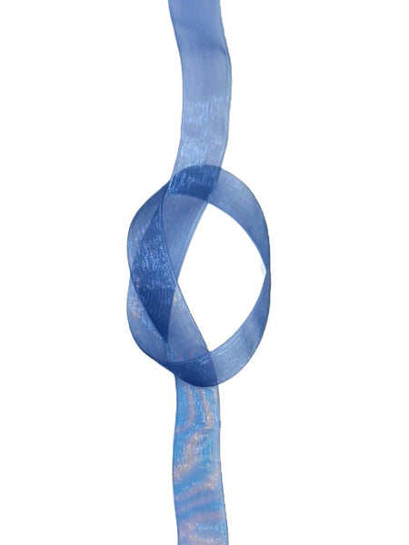 Organza Ribbon - 6 mm Navy Blue