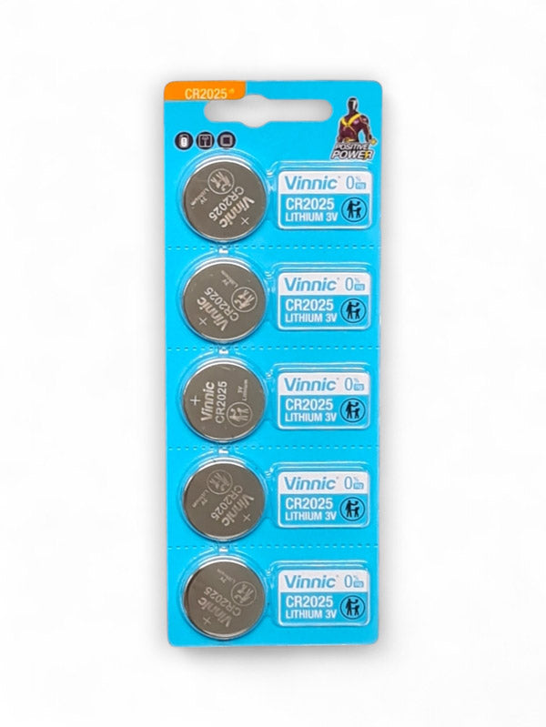 Vinnic Lithium 3V Cell Battery - Equivalent For Ecr2025 / Dl2025, Size 20x2.5 mm