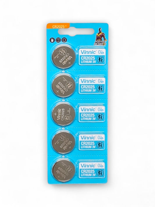 Vinnic Lithium 3V Cell Battery - Equivalent For Ecr2025 / Dl2025, Size 20x2.5 mm