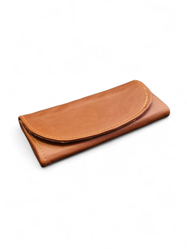 Leather Wallet - TAN - ±10×21 Cm
