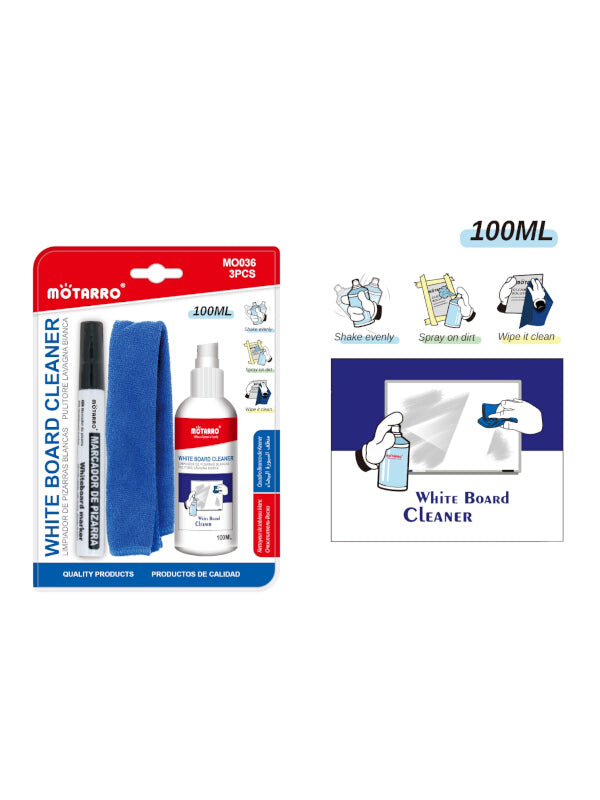 Motarro Whiteboard Cleaner - 100 ml, 3-Piece