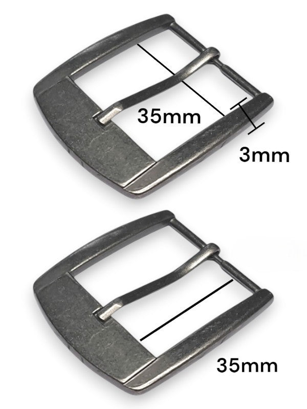 Belt Buckle - Silver, Inside Measurement 35×35×3 mm, ±5-Piece