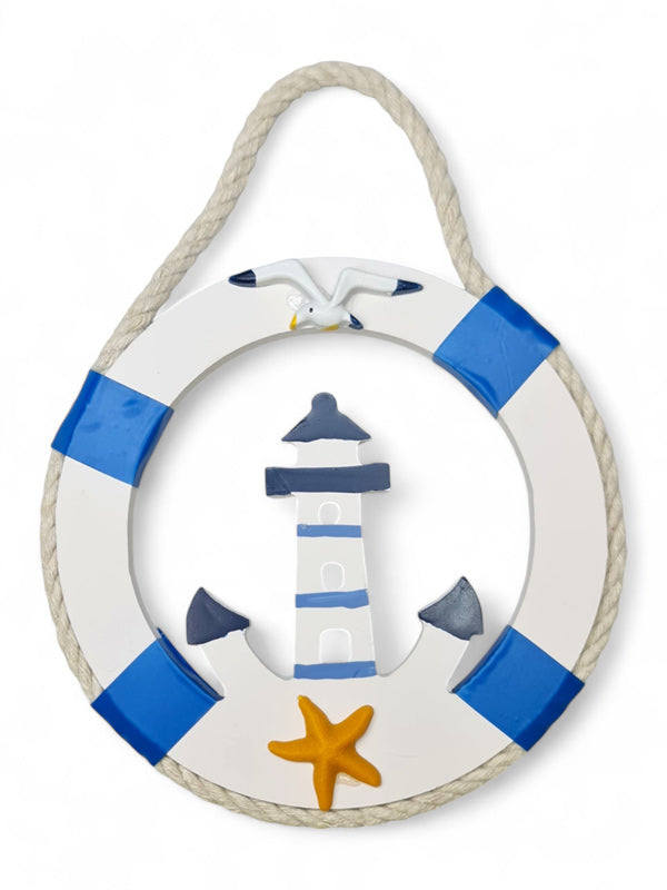 Nautical Hanging Life Buoy ±13×17 cm