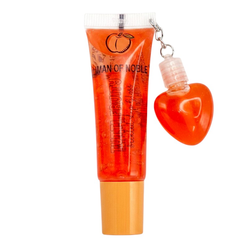 IMAN OF NOBLE - PEACH Flavoured LIP GLOSS - Orange