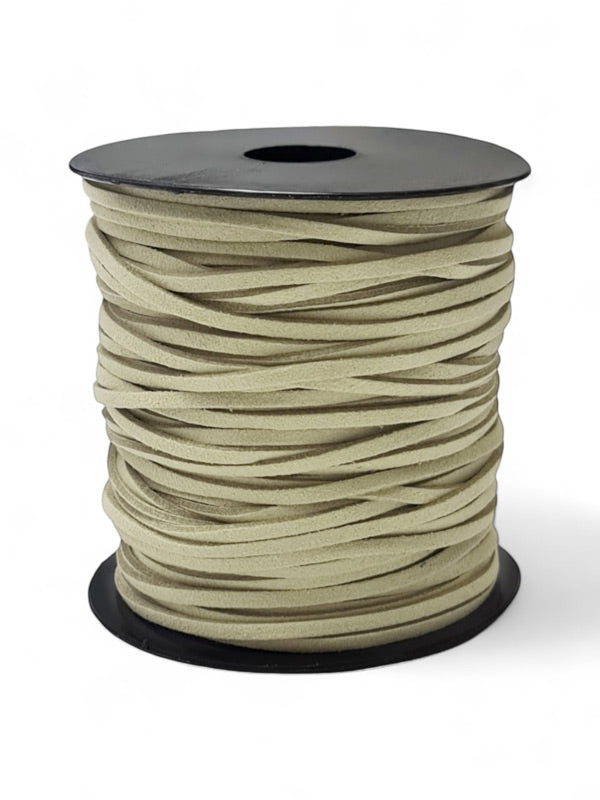 Faux Suede Cord - Beige, 2.5 mm, ±45 m Reel