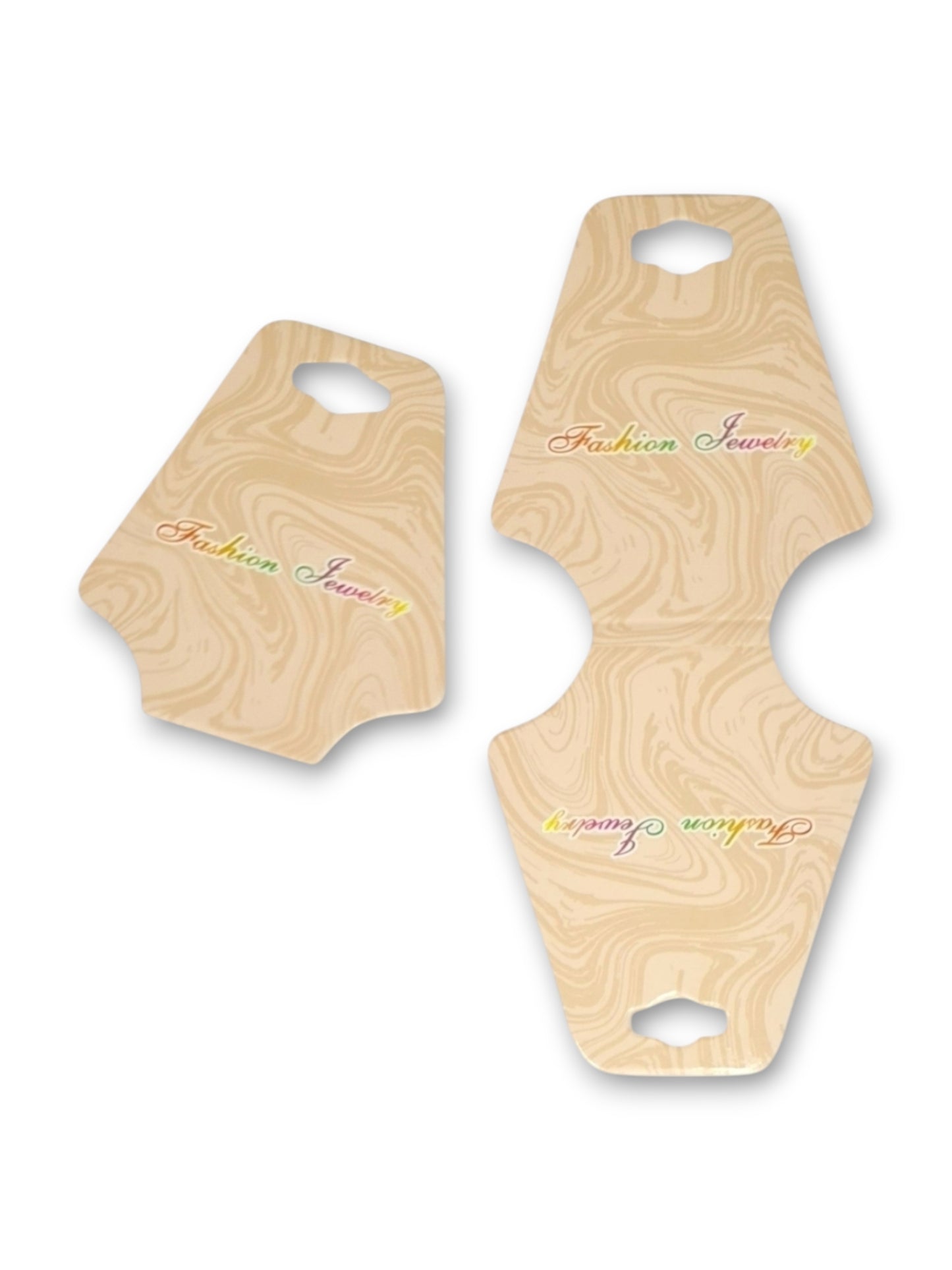Jewellery Display Tags - Necklace, Beige, ±6.5×14.5 cm ±100-Piece