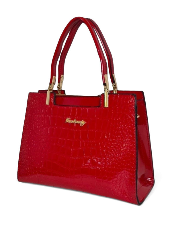 Ladies Bag - Red, Strap Included, ±21×29 cm