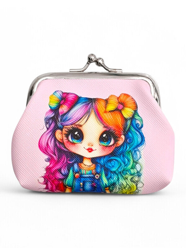 PURSE - PINK - GIRL - ±7.5×9.5×2 Cm