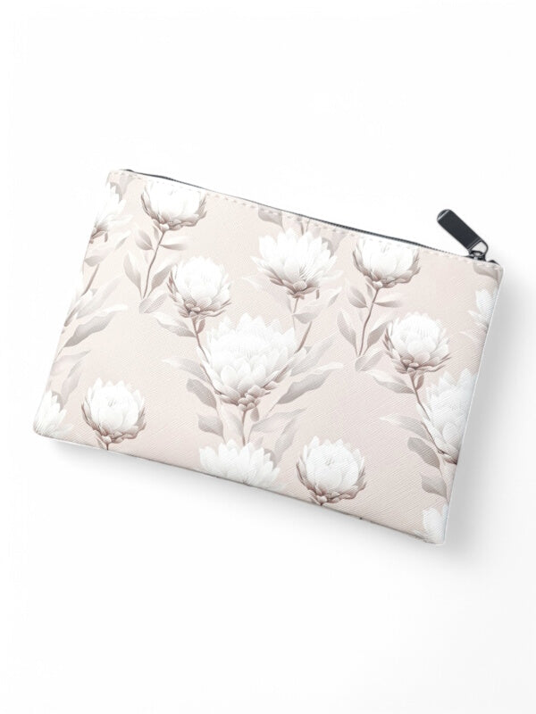 Protea Cosmetic BAG - Antique WHITE - ±15×21×1 Cm