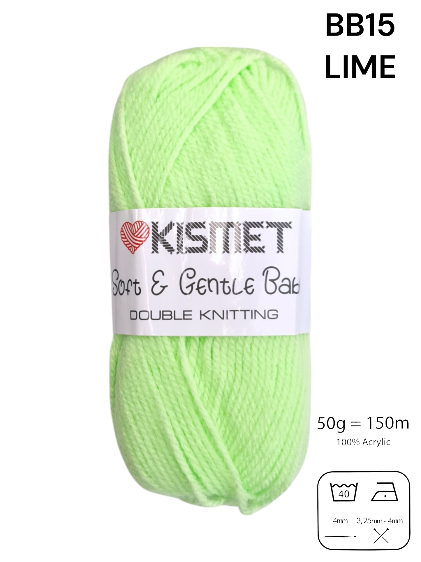 Soft And Gentle Baby - Double Knitting, 100% Acrylic, Bb15 Lime