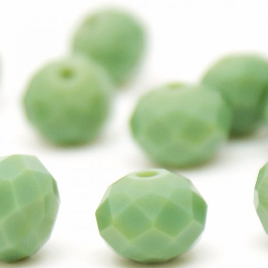 Glass Crystal Rondelle Opaque Faceted 3x4 mm (hole 1.0 mm)