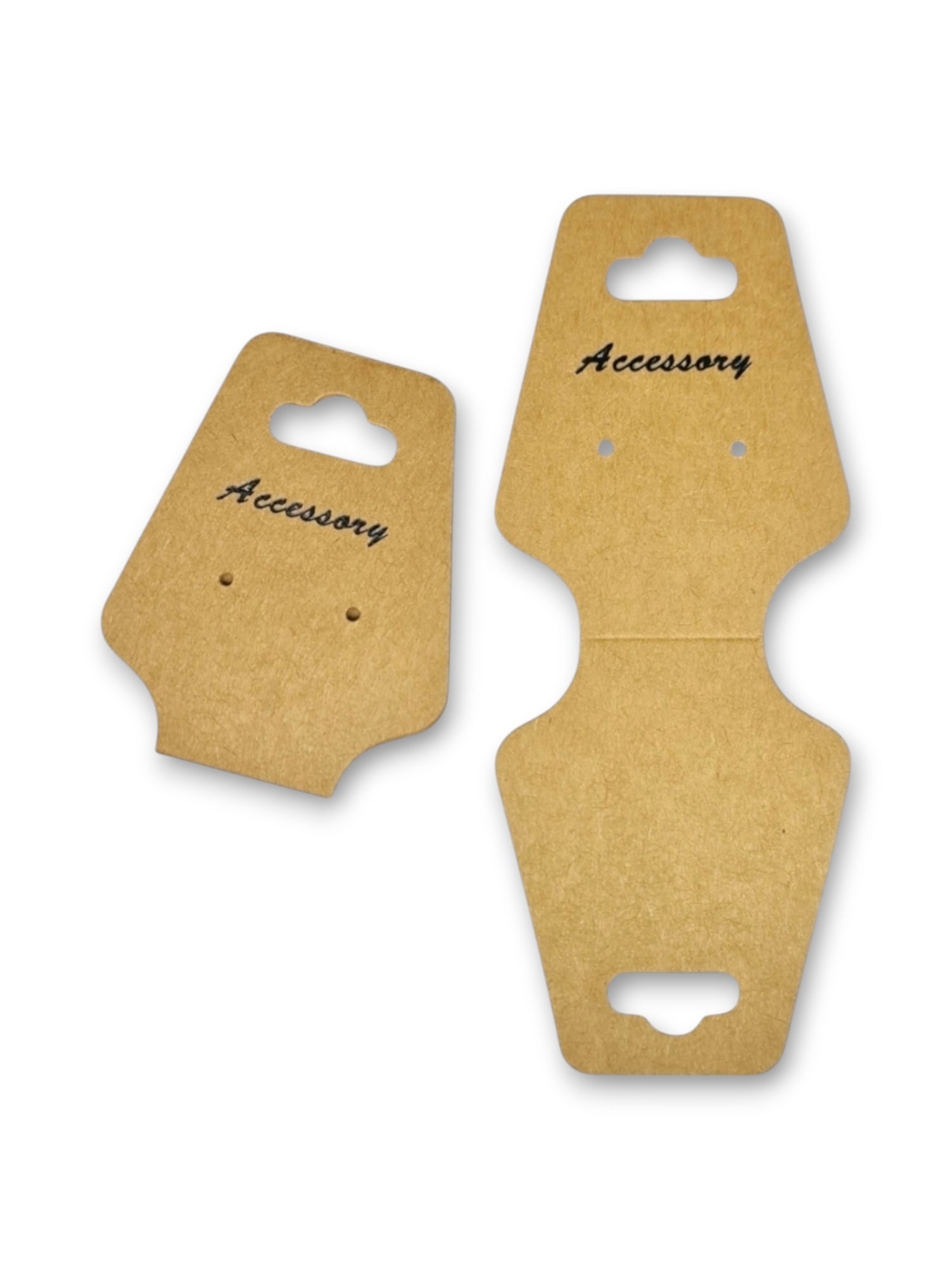 Jewellery Display Tags - Necklace, Natural, ±5×12 cm ±200-Piece