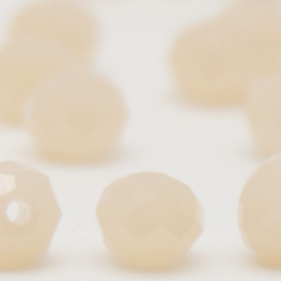 Glass Crystal Rondelle Opaque Faceted 3x4 mm (hole 1.0 mm)