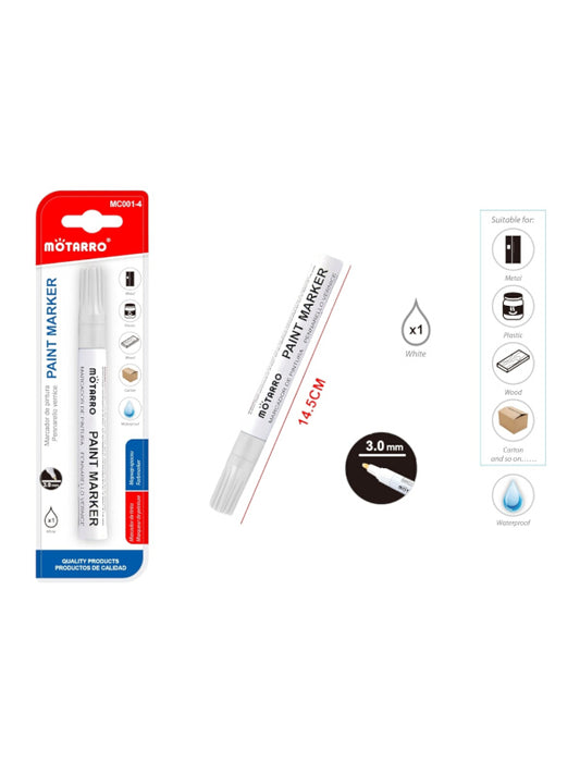 Motarro Paint Marker - White, 3 mm