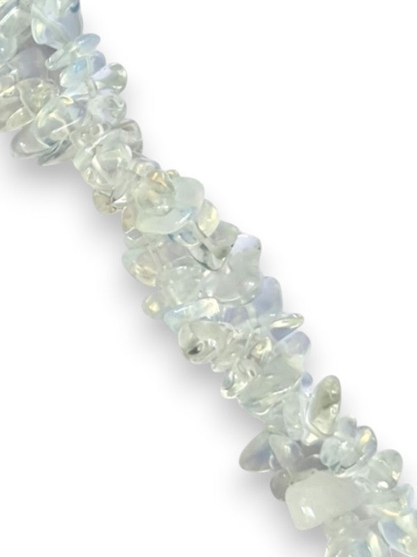 Semi - Precious Stone Beads - Small Chips, Moon Stone, ±5 - 8 mm