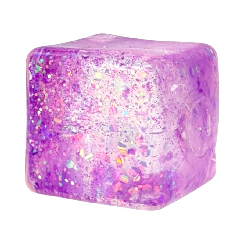 Squeeze TOY - Glitter - 5×5 Cm - Purple