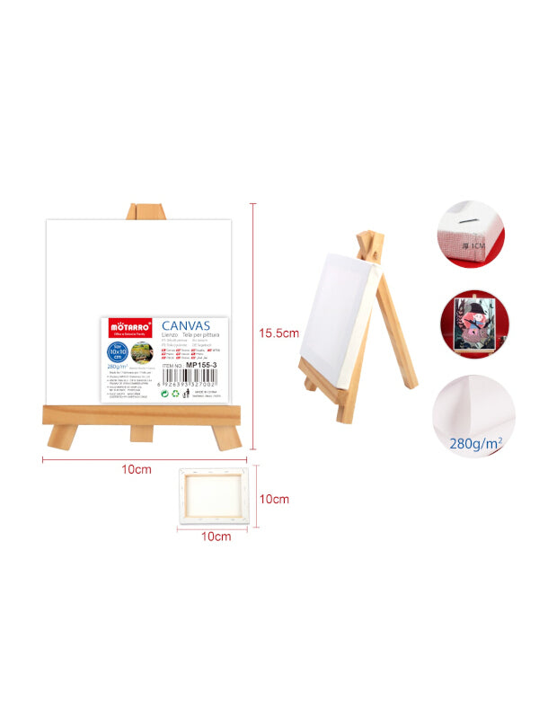 Motarro Canvas Stretch With Tripod - 10x10 cm