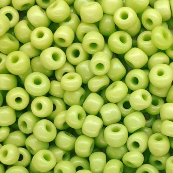Seed Beads - Size 11/0, Opaque Lime