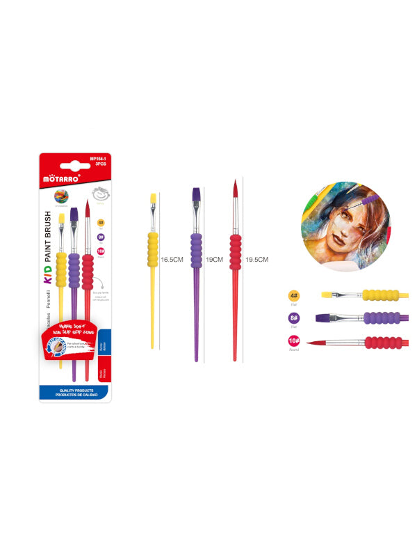 Motarro Kids Paint Brush - Set Of 3
