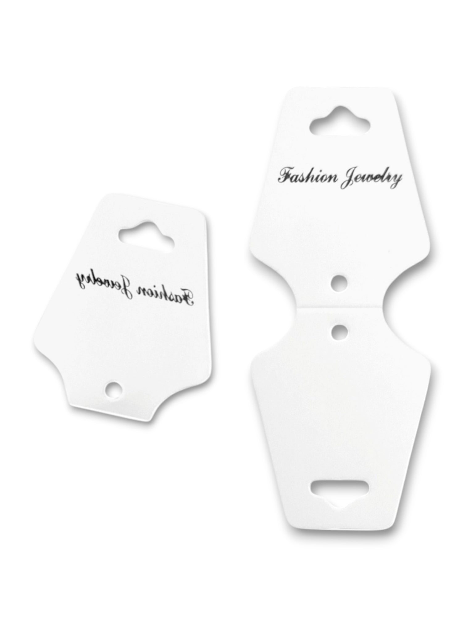 Jewellery Display Tags - Necklace, White, ±4.5×10.8 cm ±200-Piece