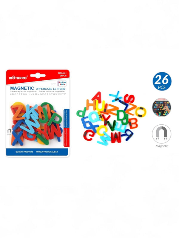 Motarro Magnetic Uppercase Letters - 26-Piece