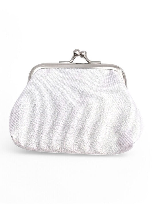 PURSE - WHITE Shimmer - ±7.5×9.5×2 Cm