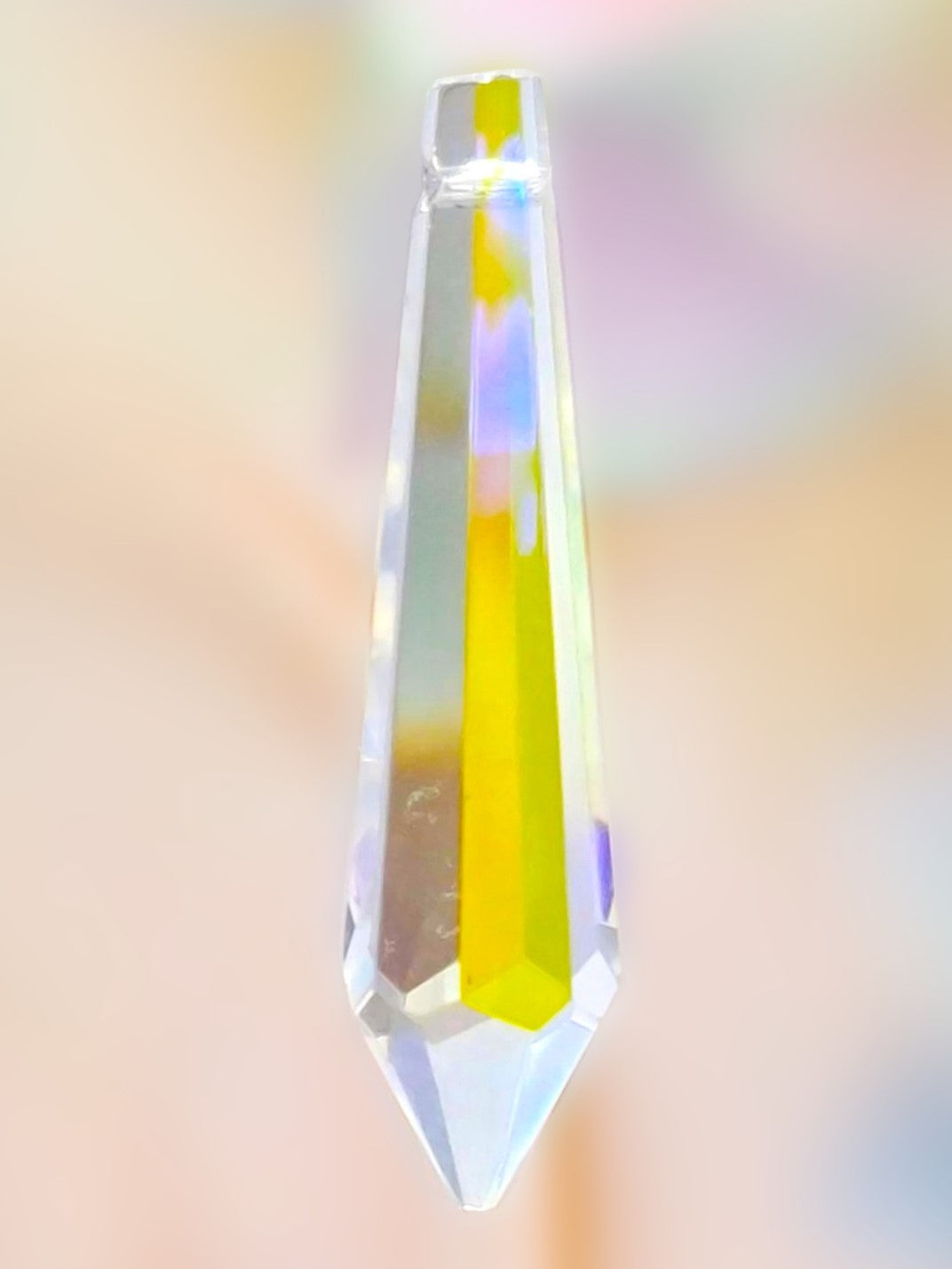 Chandelier Glass Crystal With AB Finish ±55×13 mm