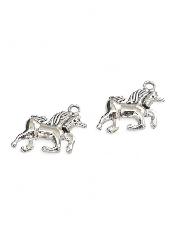 Metal Charm - Unicorn ±19×19 mm ±25-Piece