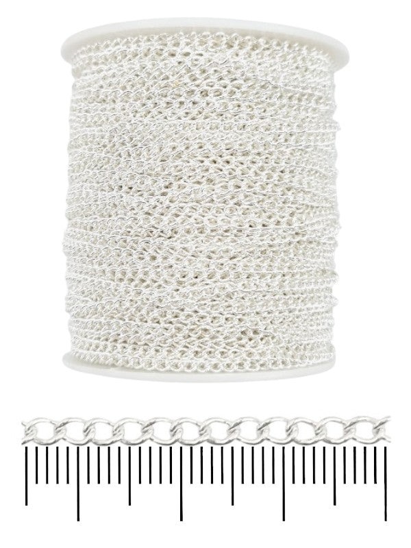 Chain - Silver, 4×4 mm, ±47 m