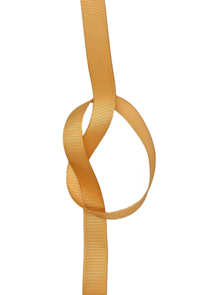 Petersham Ribbon - 9 mm Old Gold