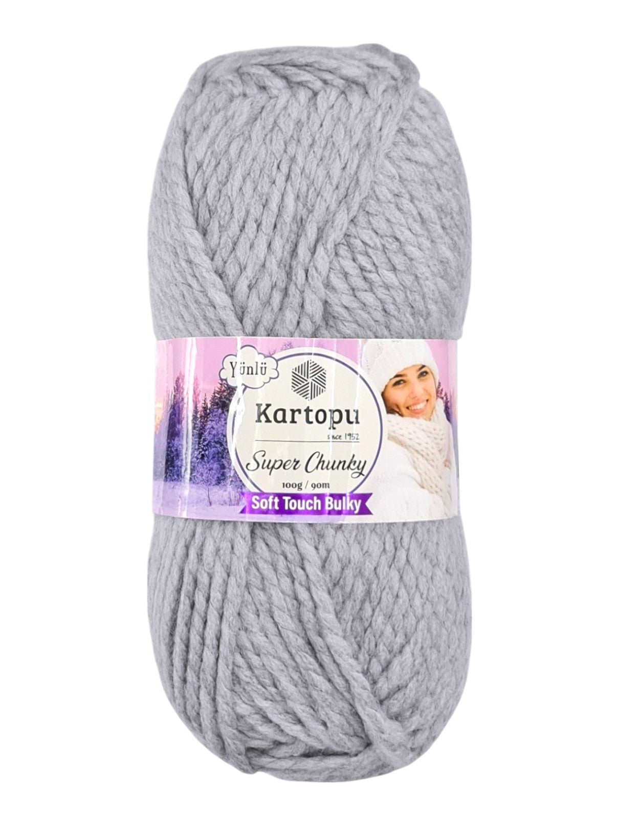 Kartopu Wool - Super Chunky, Soft Touch And Bulky, Kartopu, 100 g / 90 m, 80% Acrylic 20% Wool