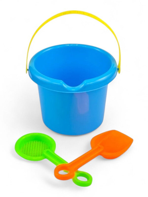 Sand Bucket With Spades - Bucket Height 115 mm, Blue