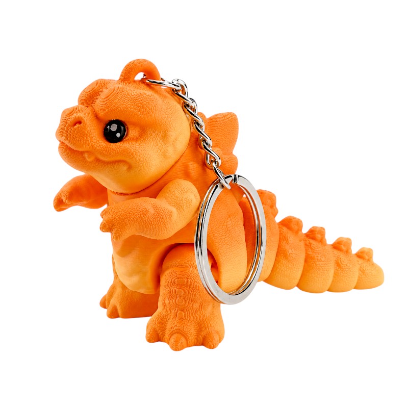 KEY CHARM Dinosaur - Orange