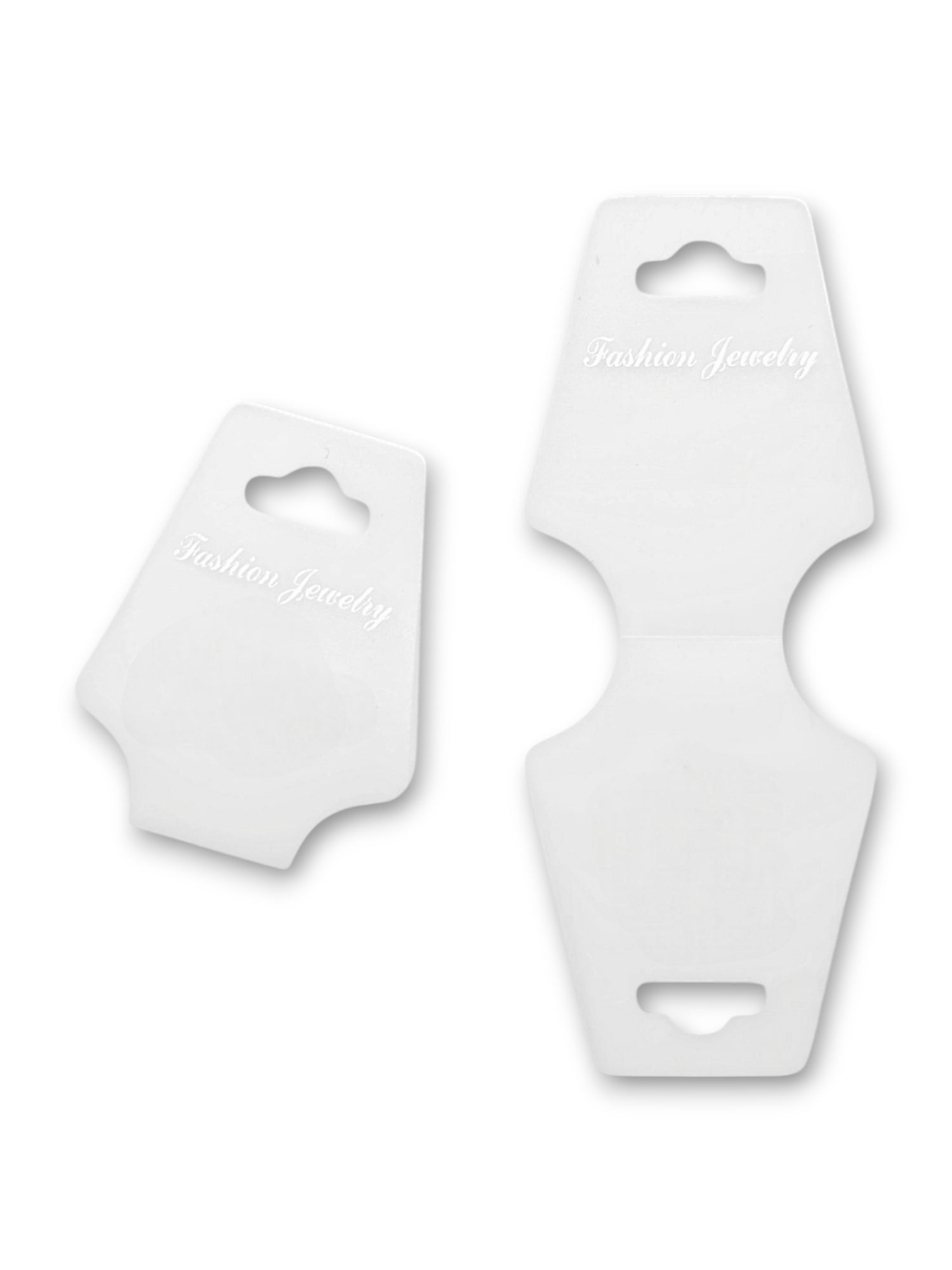 Jewellery Display Tags - Necklace, Transparent, ±5×12.5 cm ±200-Piece