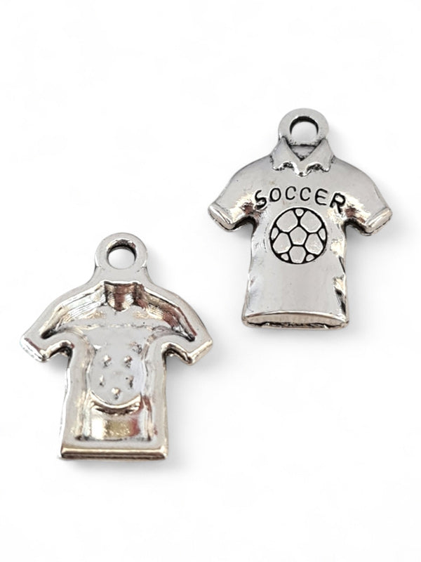 Metal Charm - Soccer Shirt ±19×15×mm ±50-Piece