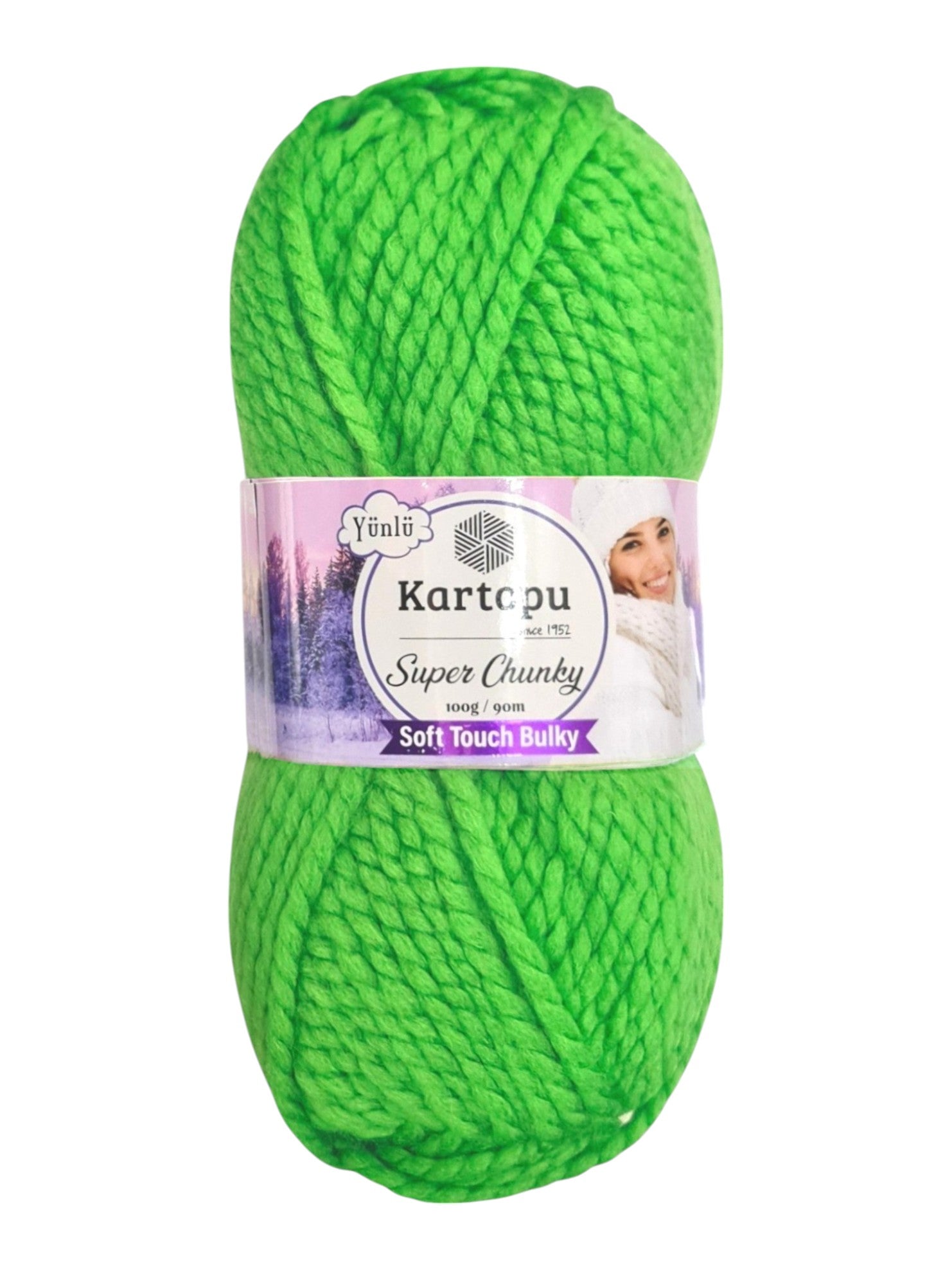 Kartopu Wool - Super Chunky, Soft Touch And Bulky, Kartopu, 100 g / 90 m, 80% Acrylic 20% Wool