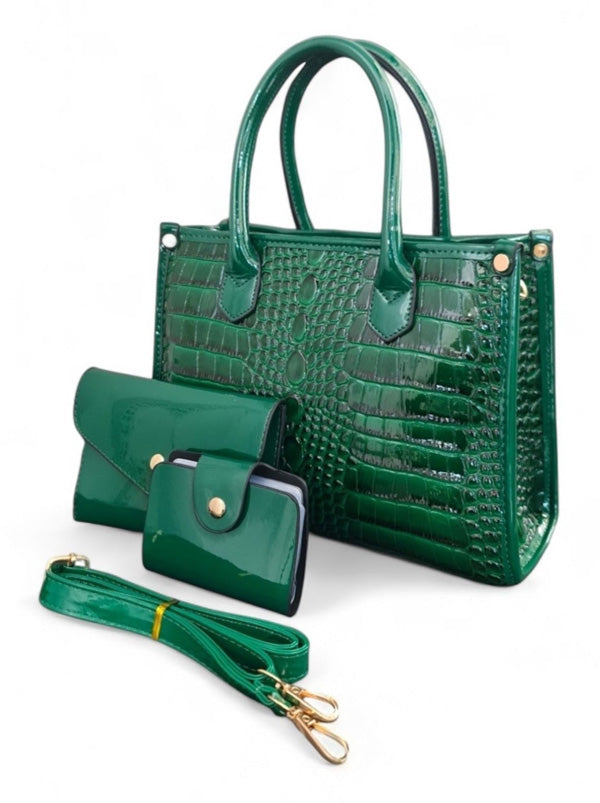 Ladies Bag - Green ±21×28×11 cm
