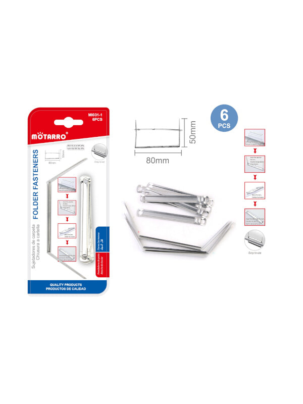 Motarro Folder Fasteners - 6-Piece