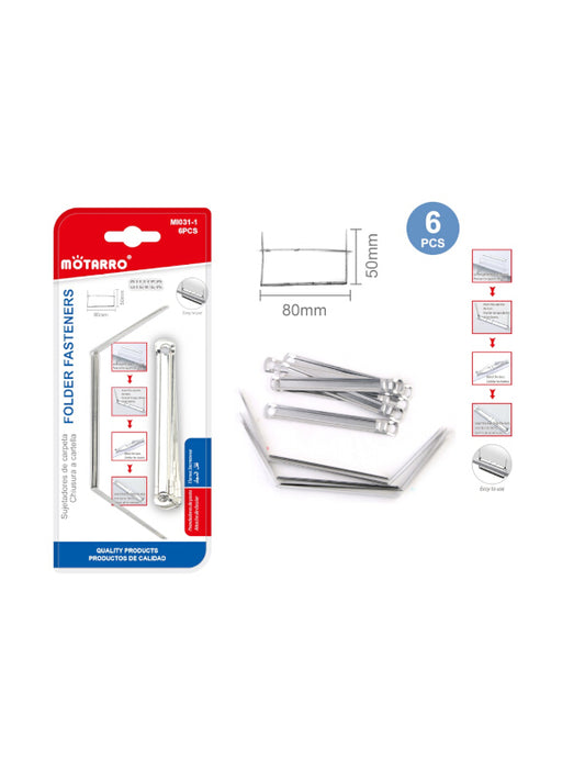 Motarro Folder Fasteners - 6-Piece