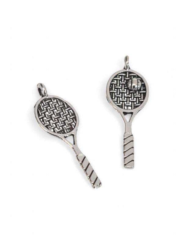 Metal Charm - Tennis Racket ±30×10 mm ±50-Piece