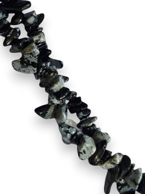 Semi - Precious Stone Beads - Small Chips, Snow Flake, ±5 - 8 mm