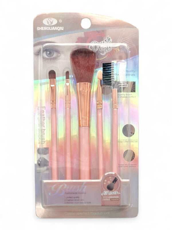 Makeup Brush Set - Pink
