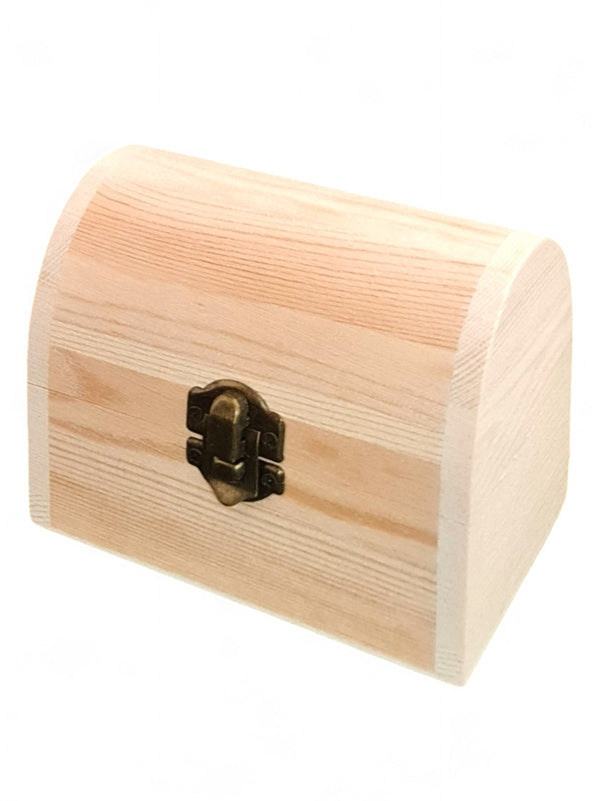 Wooden Chest Craft Box ±12×8.5×8 cm