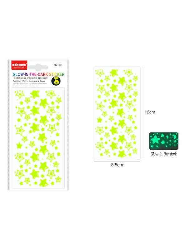 Motarro Stickers GLOW IN THE DARK