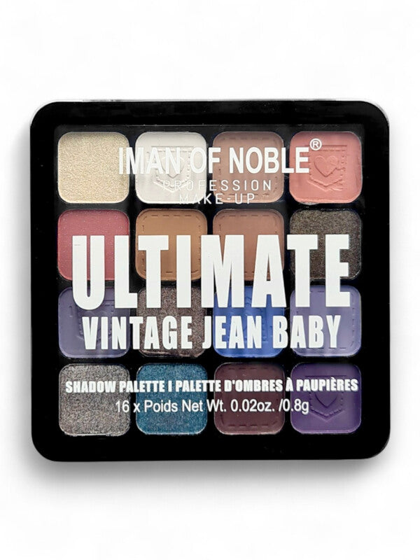 Iman Of Noble - Eyeshadow Palette, Vintage Jean Baby, 16 Colours