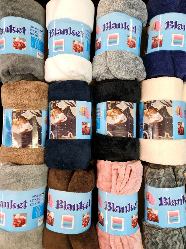 Blanket Lucky Dip (accept Any Colour/style Fleece/pattern) ±100×150 cm