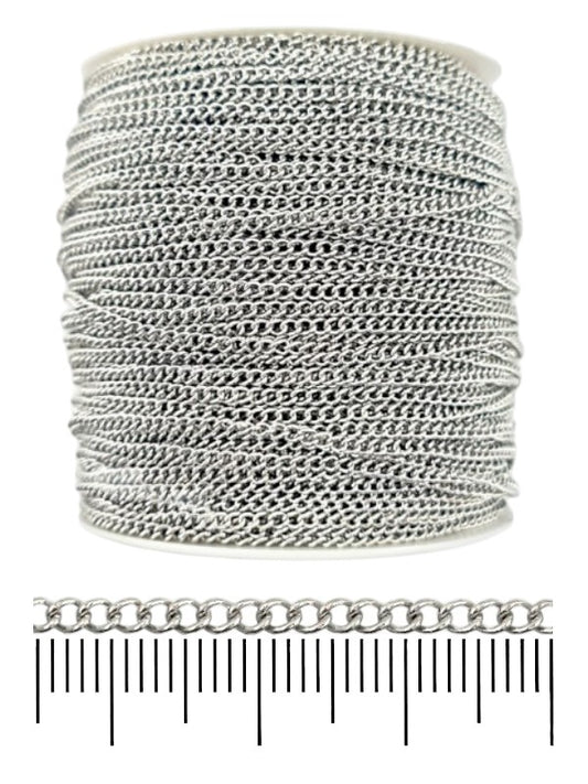 Chain - Silver, 3×4 mm, ±90 m