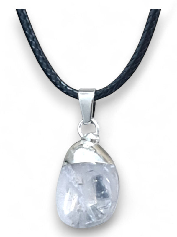 Earth Stone Beads - Capped Stone, Crystal