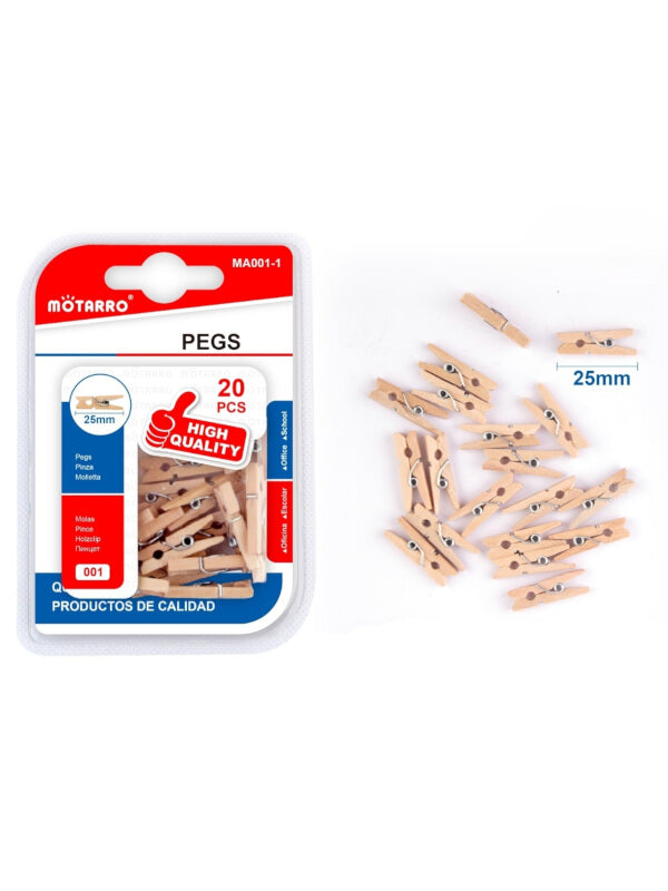 Motarro Pegs - 25 mm, 20-Piece